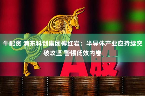 牛配资 浦东科创集团傅红岩：半导体产业应持续突破攻坚 警惕低效内卷