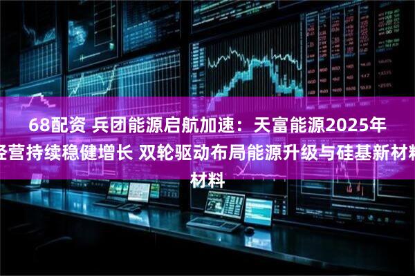 68配资 兵团能源启航加速：天富能源2025年经营持续稳健增长 双轮驱动布局能源升级与硅基新材料